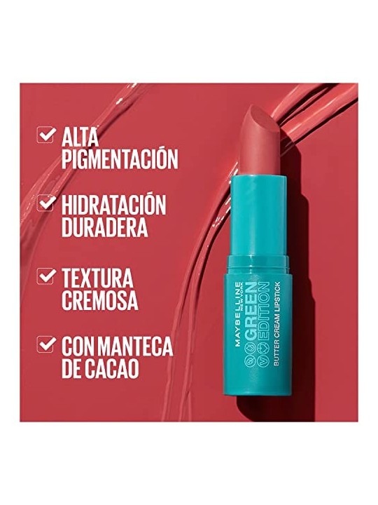Maybelline EDIZIONE VERDE rossetto in crema burrosa 004acero 10 gr donna