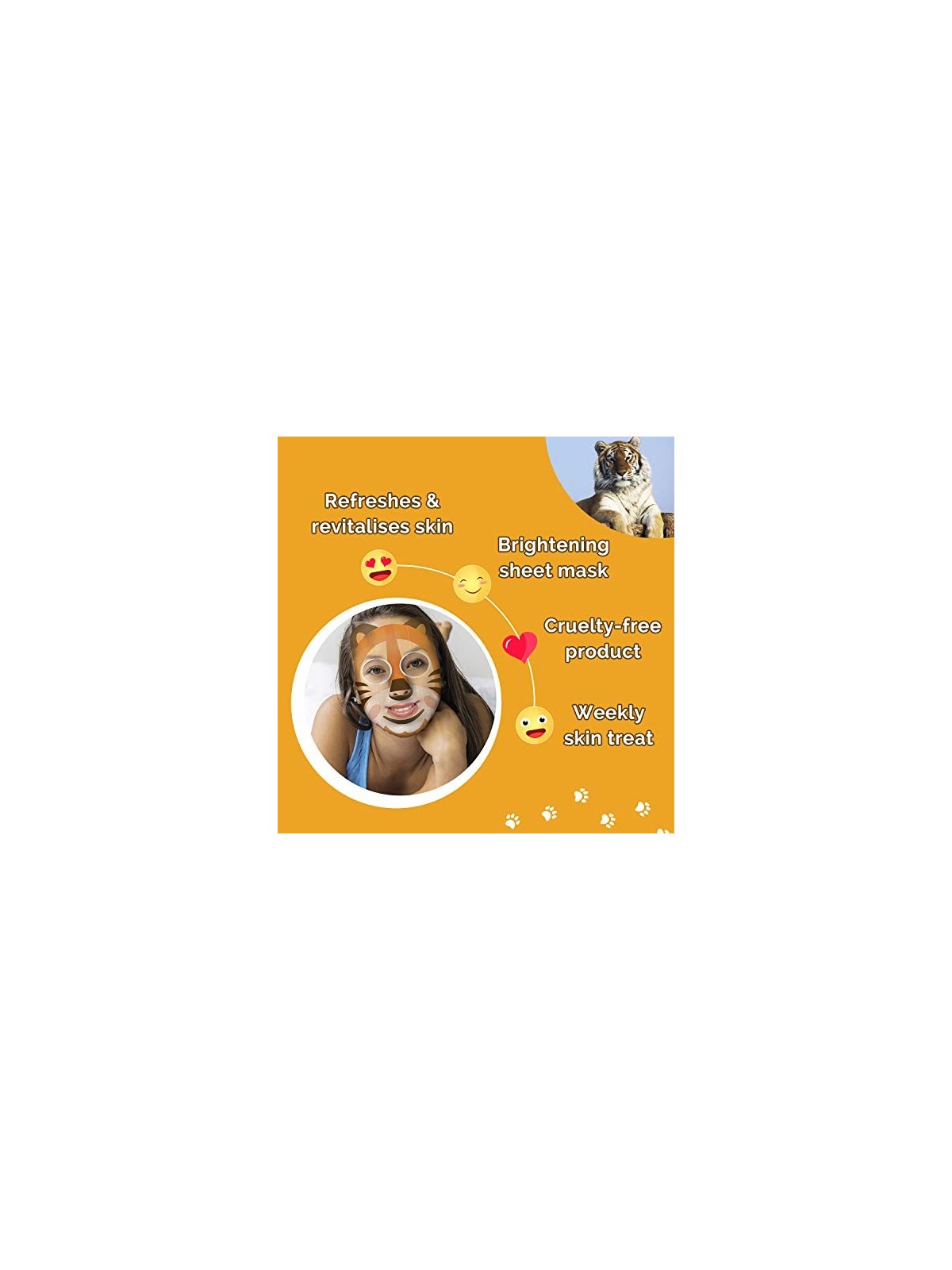 Maschera Viso ANIMAL TIGER 7th Heaven