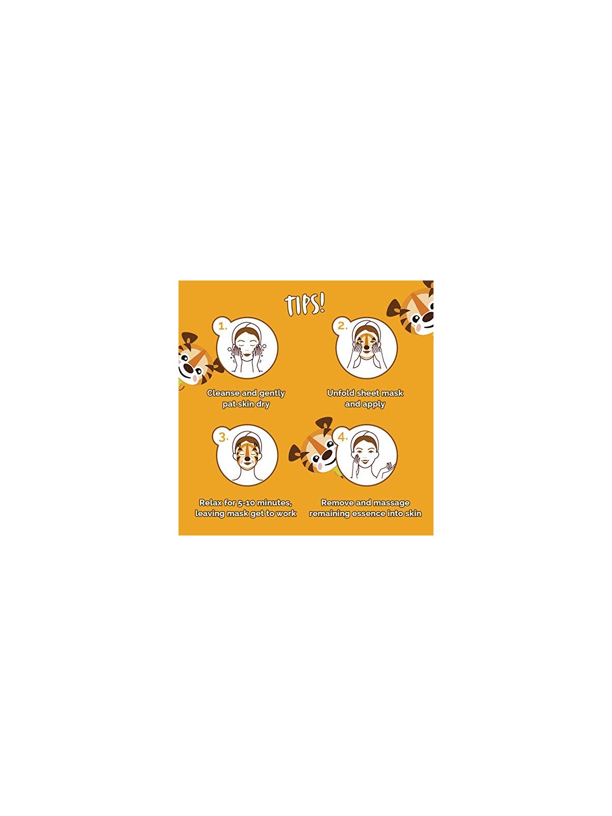 Maschera Viso ANIMAL TIGER 7th Heaven