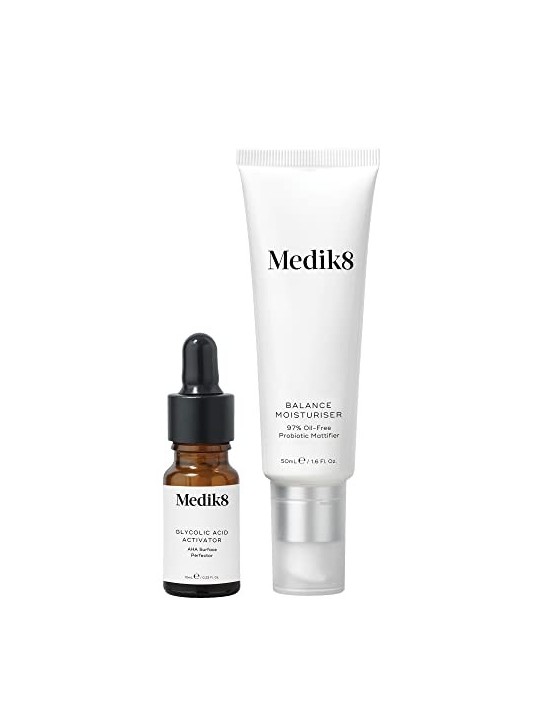 Medik8 Crema idratante riequilibrante e attivatore dell'acido glicolico Perfezionatore della superficie donna 50ml