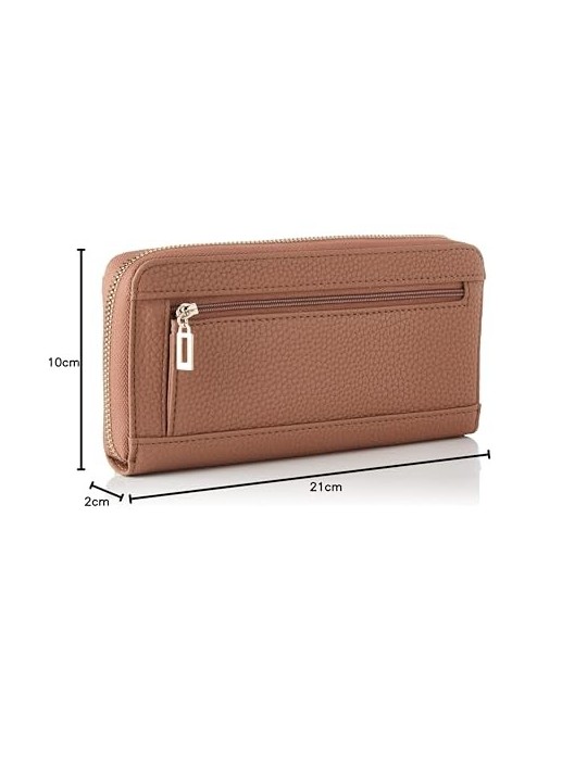 Portafoglio Guess Alby in Pelle SLG Beige Donna
