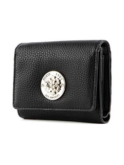 Guess Belle Portafoglio Piccolo in Pelle Nera Donna