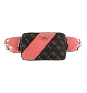 Guess Camy Coral/Brown Logo 4G Fanny Pack for Women