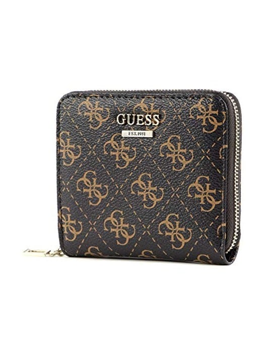 Portafoglio Guess Camy SLG Piccola Zip Marrone Donna