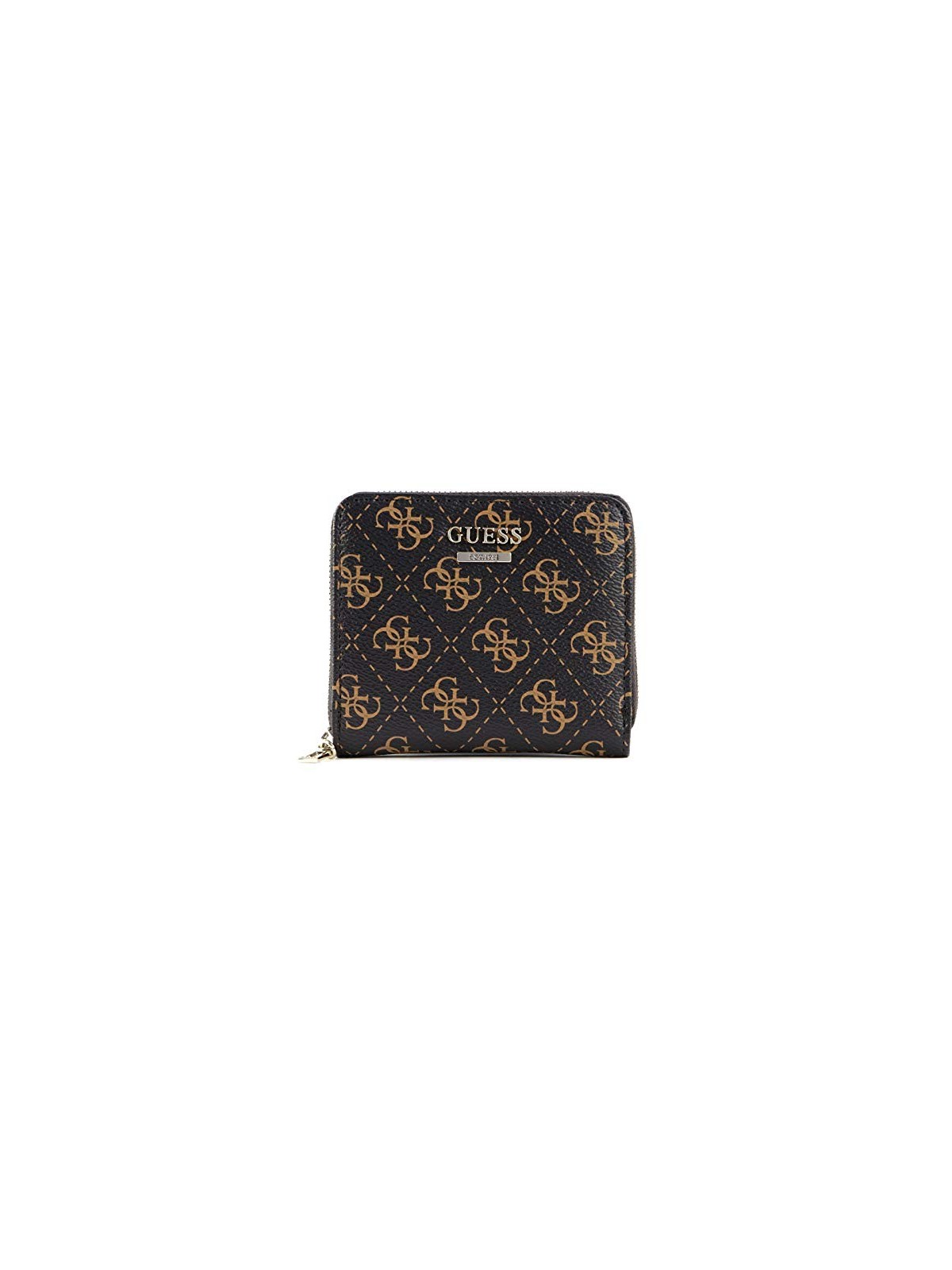 Portafoglio Guess Camy SLG Piccola Zip Marrone Donna