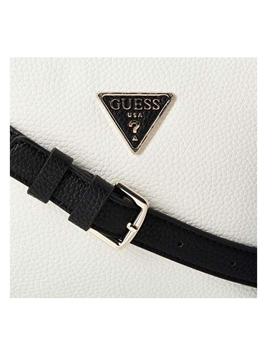 Guess Becca Borsa a Tracolla in Pelle Bianca Donna