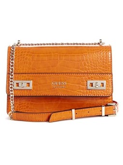 Guess Katey Convertibile Xbody Flap Borsa a Tracolla Arancione