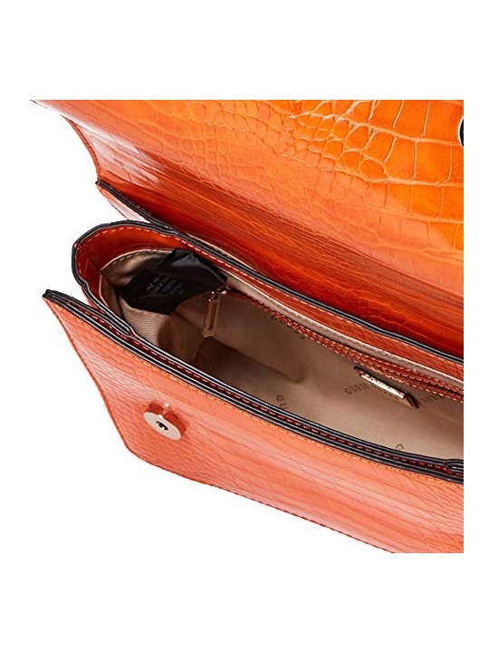 Guess Katey Convertibile Xbody Flap Borsa a Tracolla Arancione