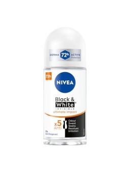 NIVEA Black & White Invisible Ultimate Impact Antitraspirante femminile roll-on 50ml