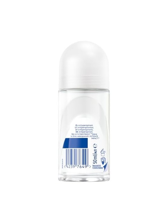 NIVEA Black & White Invisible Ultimate Impact Antitraspirante femminile roll-on 50ml