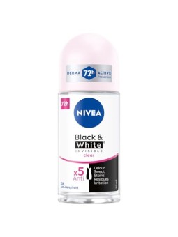NIVEA Invisible BlackWhite antitraspirante rollon 48H Trasparente 50ml