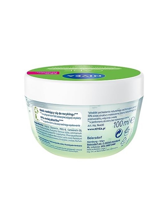 NIVEA Care Fresh Hybrid Gel crema viso gel per pelli grasse e miste con acido ialuronico 100ml