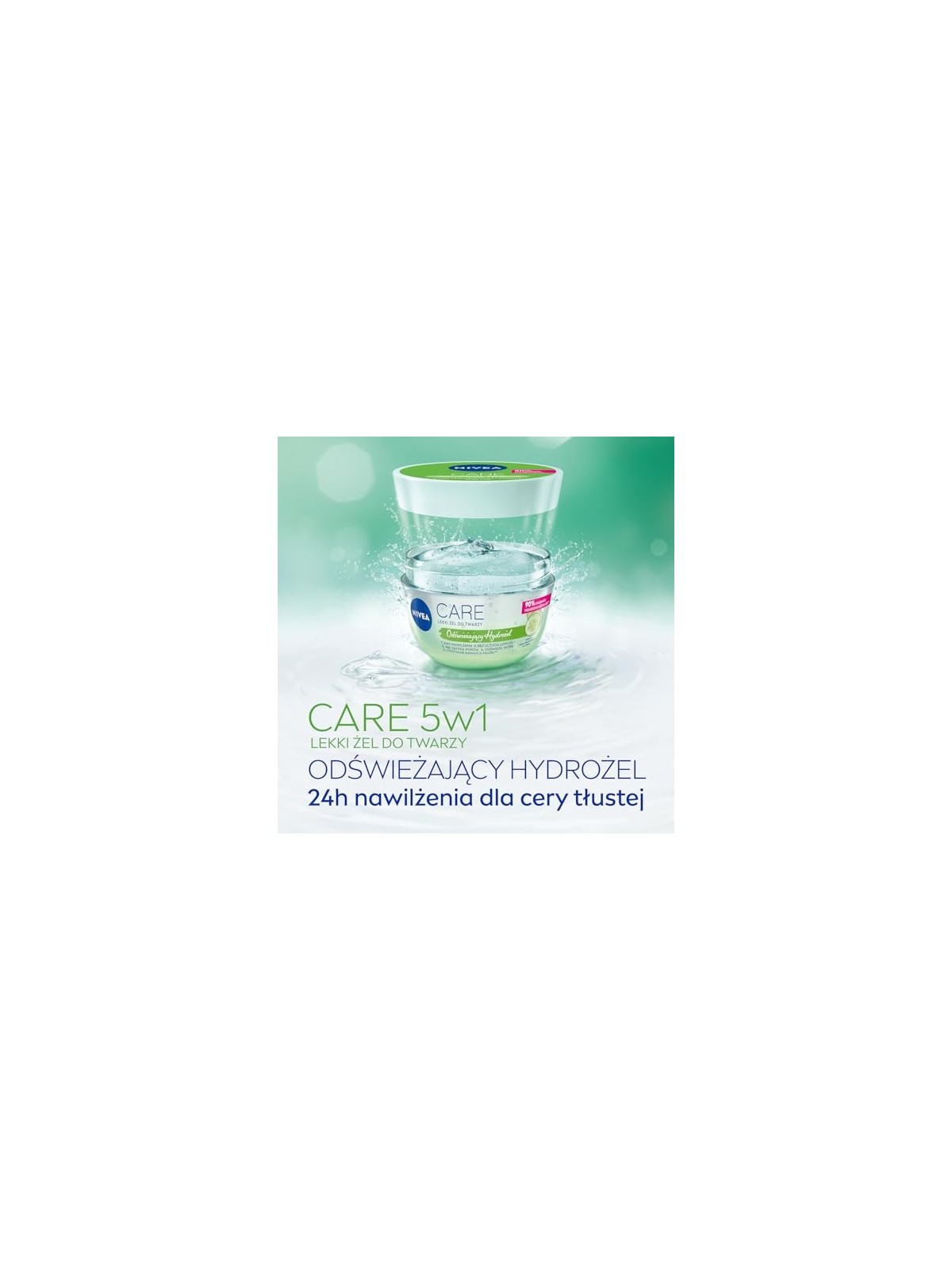 NIVEA Care Fresh Hybrid Gel crema viso gel per pelli grasse e miste con acido ialuronico 100ml
