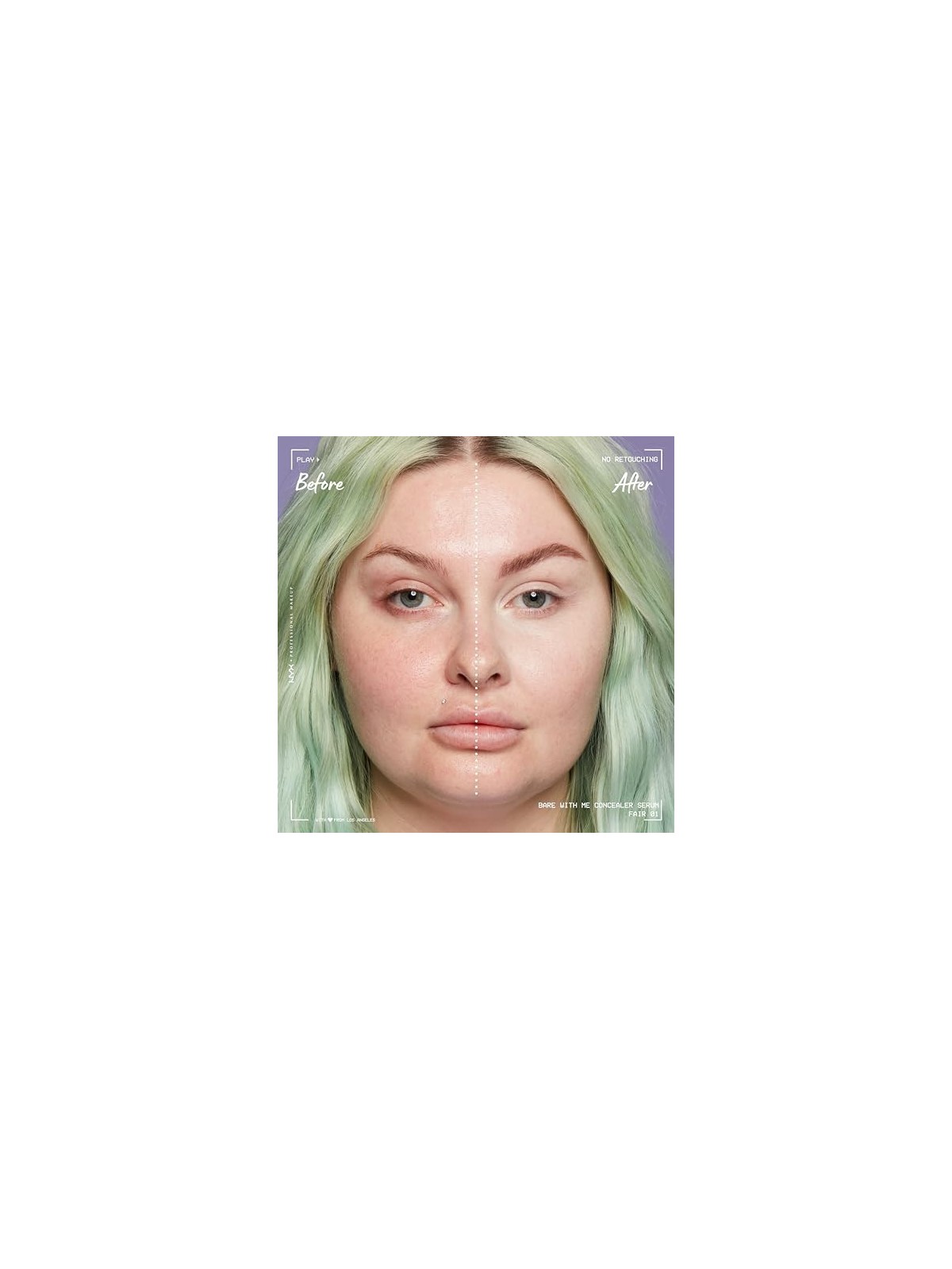 Nyx Professional Make Up BARE WITH ME concealer serum 01-fair