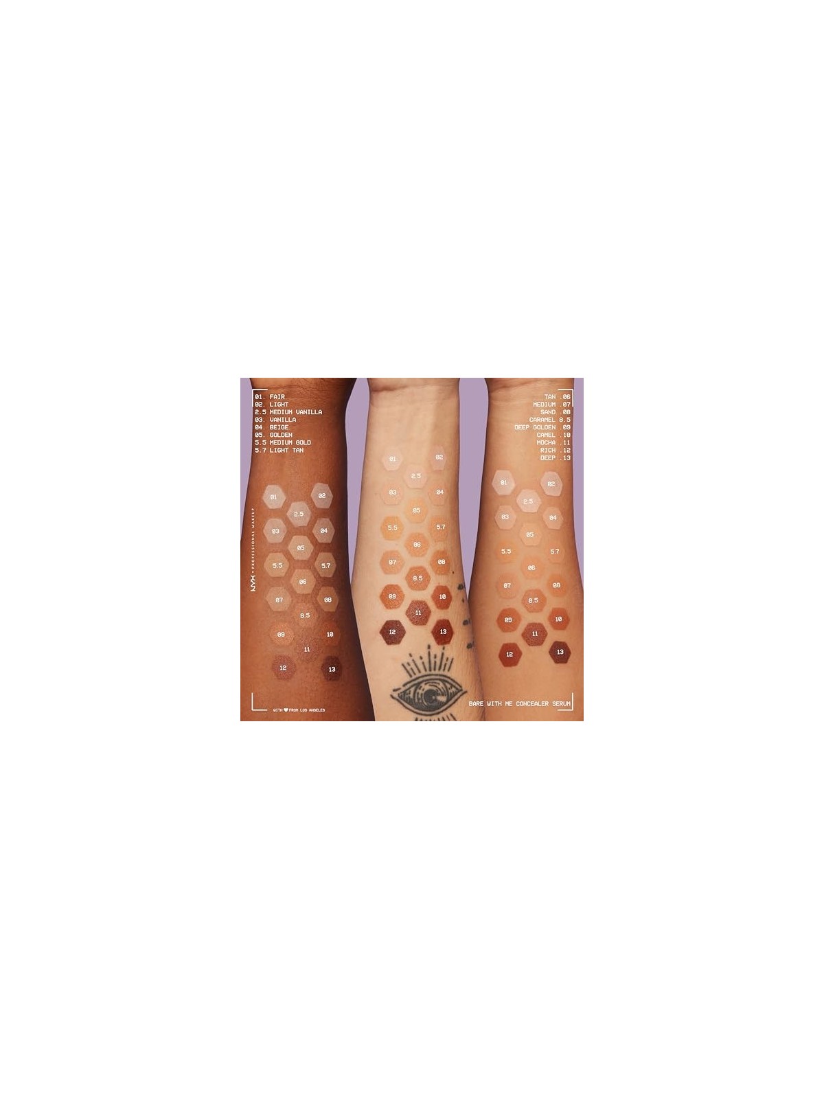 Nyx Professional Make Up BARE WITH ME concealer serum 01-fair