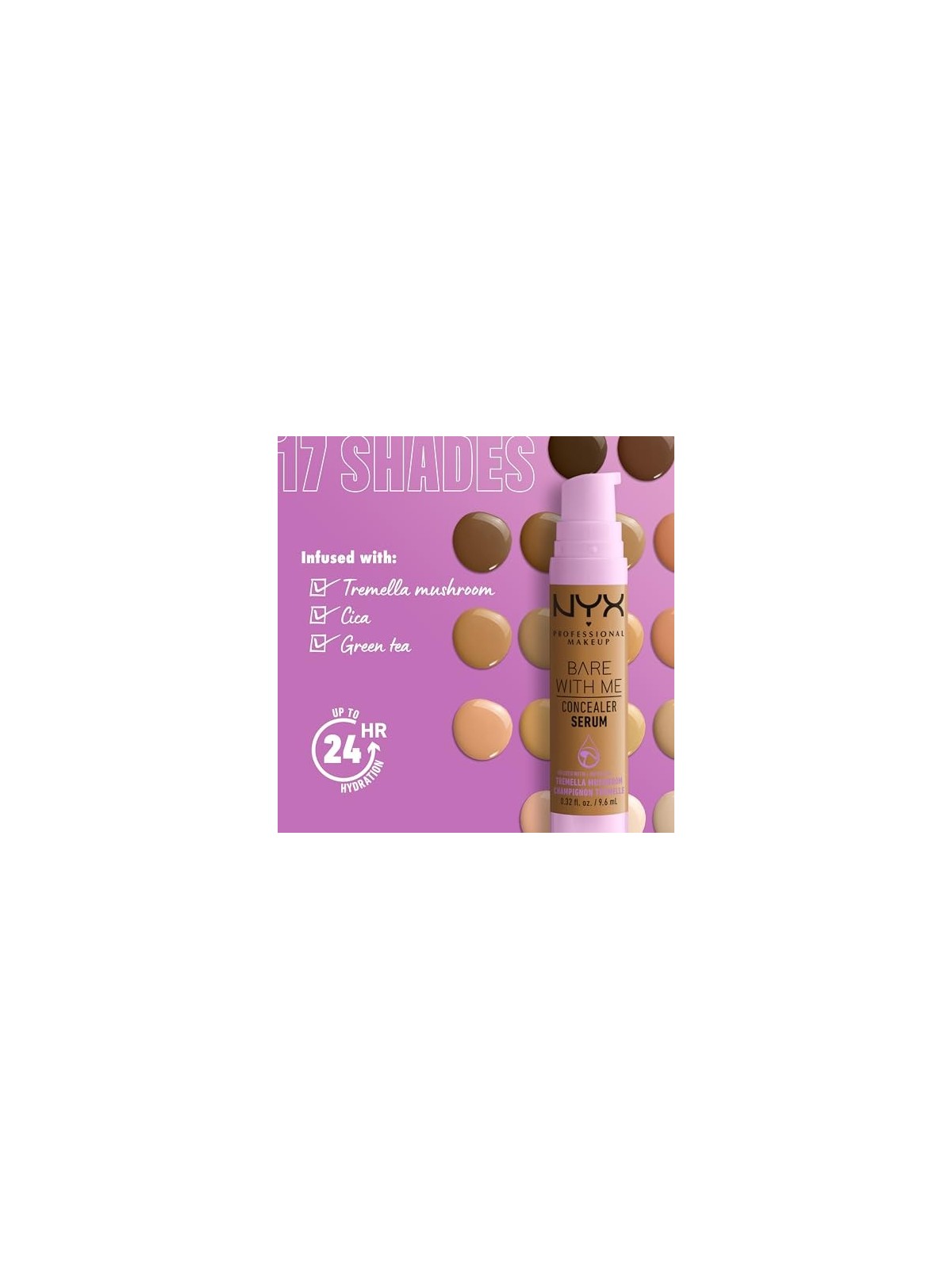 Nyx Professional Make Up BARE WITH ME correttore siero n11 mocha unisex 96ml