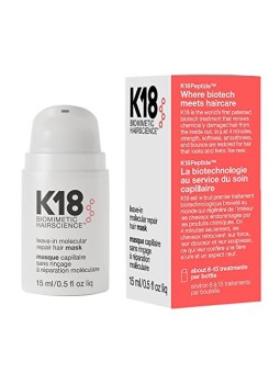 K18 Leave-In Molecular Repair Hair Mask 15ml K18 www.essenzetotalstyle.com 