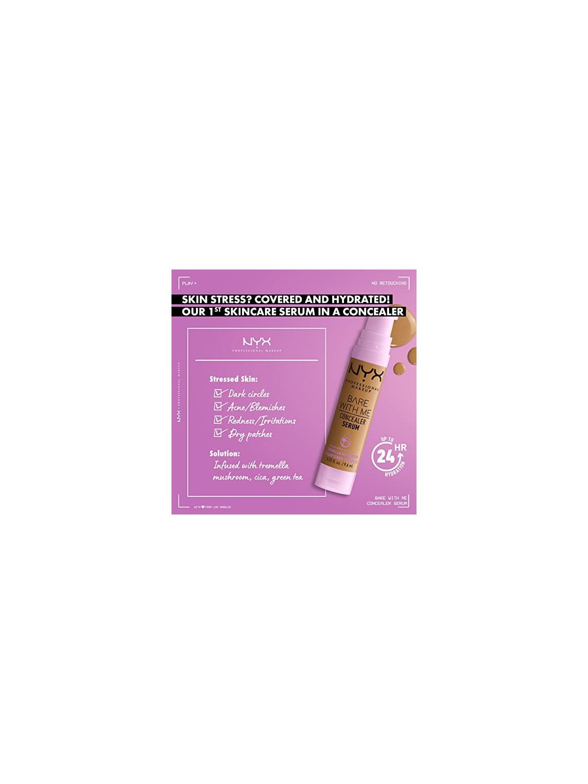 Nyx Professional Make Up BARE WITH ME correttore siero 04beige unisex