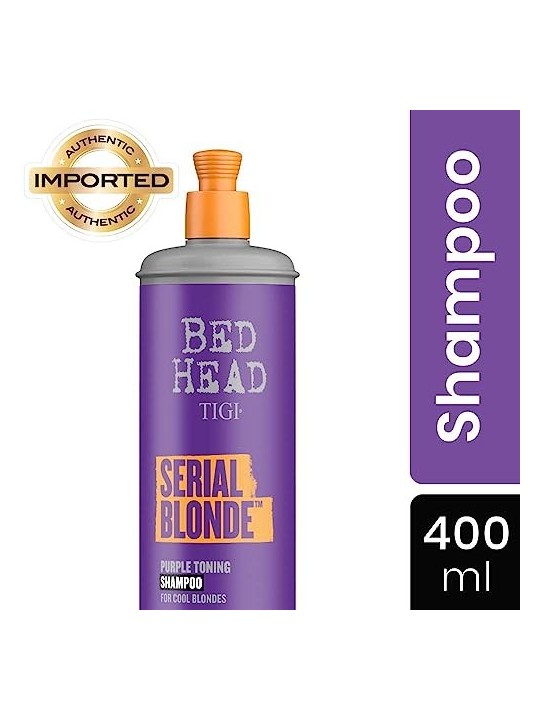 Tigi Bed Head Serial Blonde Purple Toning Shampoo for Cool Blondes 400 ml