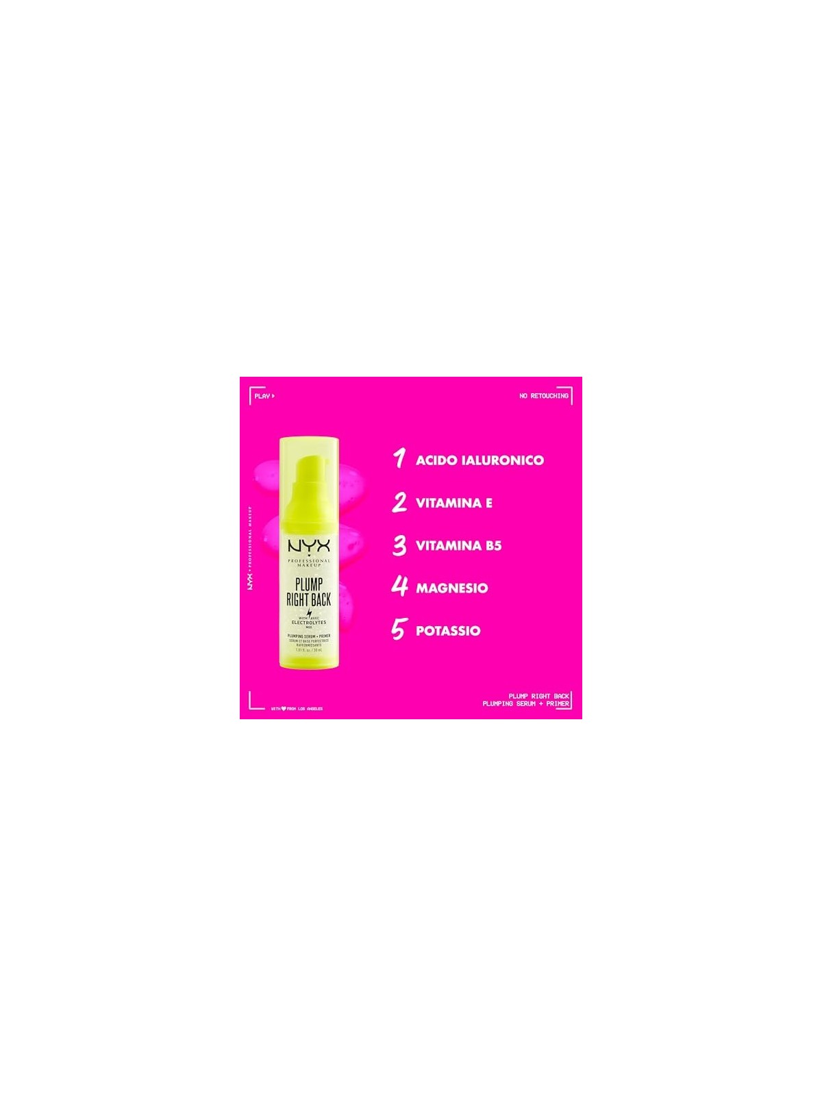 Primer serum PLUMP RIGHT BACK 30ml unisex