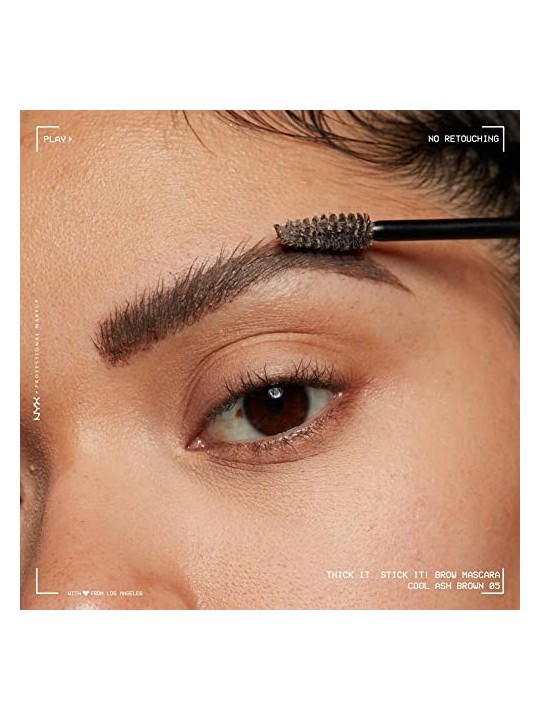 Nyx Professional Make Up TICK IT STICK IT mascara per sopracciglia n05 cool ash brown unisex 1u
