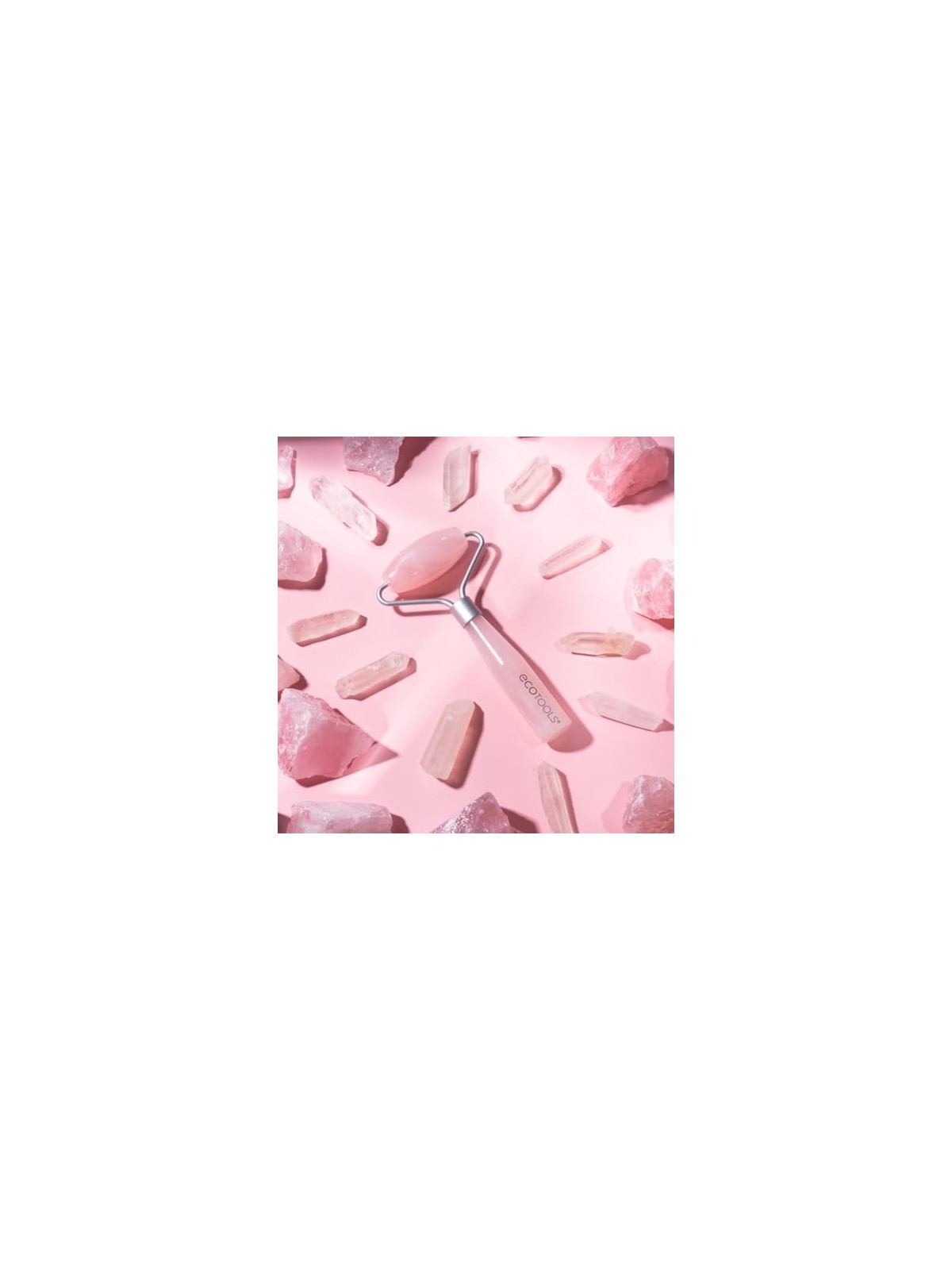 EcoTools Rullo viso Mini Quarzo rosa Rullo massaggiante viso da viaggio realizzato in quarzo rosa donna 1 unit