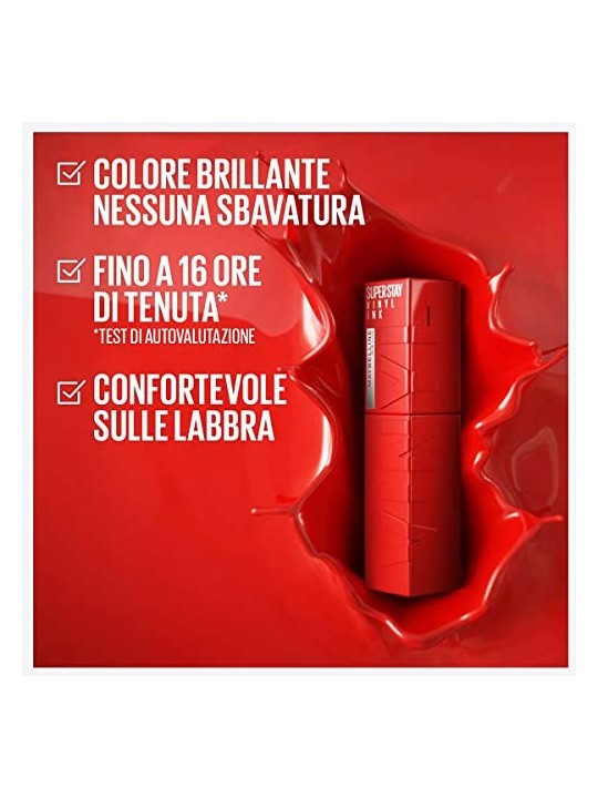 Maybelline Rossetto Superstay Inchiostro Vinile 42 ml donna  50 Wicked