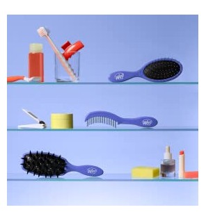 Spazzola per capelli sottili Wet Brush Custom Care Viola donna
