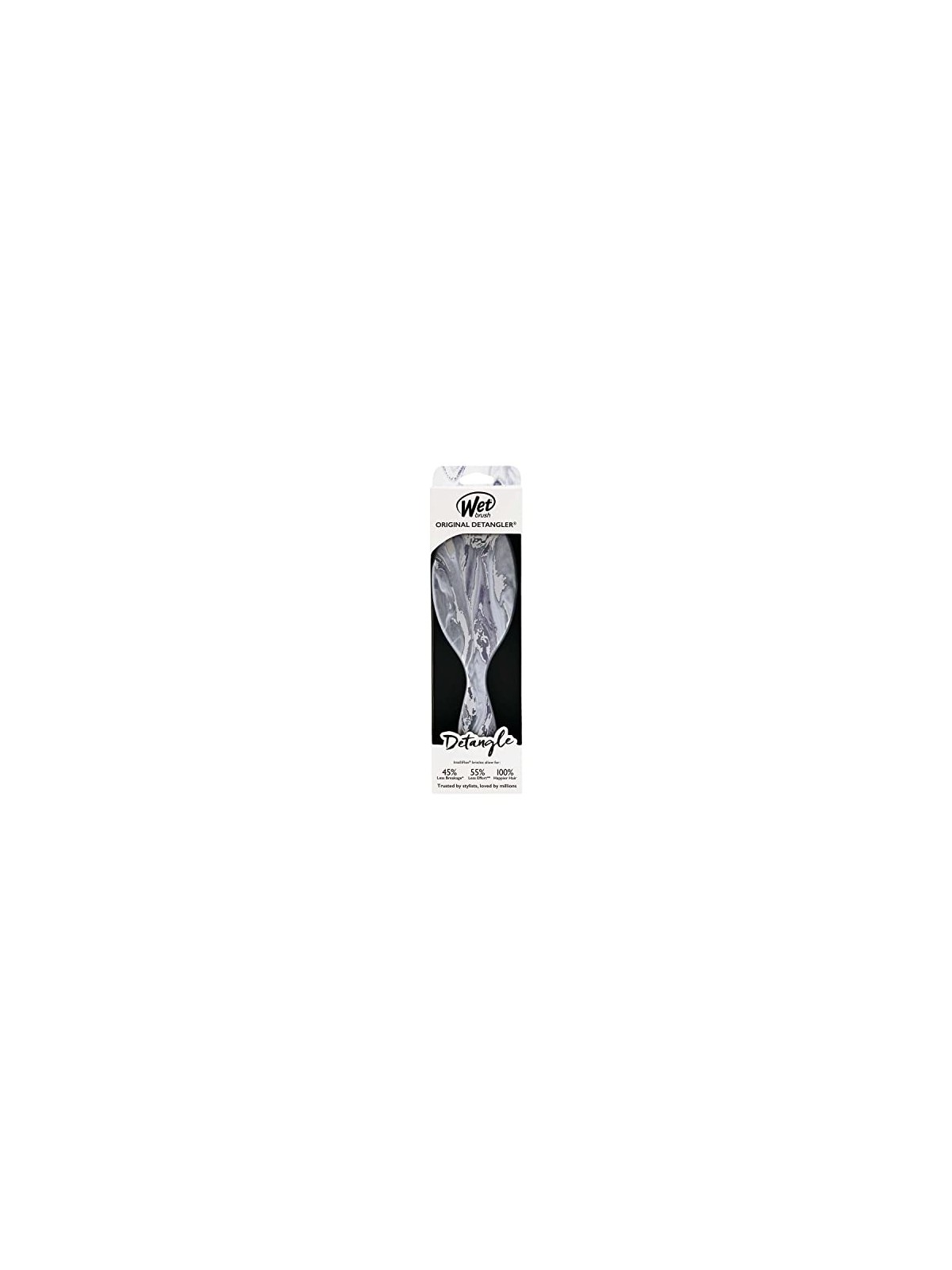 Wet Brush Districante marmo metallizzato argento donna