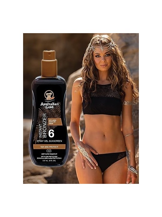 Australian Gold Spray Gel Instant Bronzer SPF6 237ml