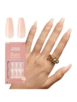 Kiss My Face Bare but Better Nails Nude Drama 28 pezzi donna