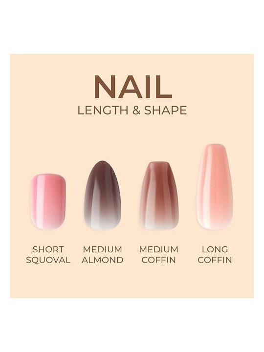 Kiss My Face Bare but Better Nails Nude Drama 28 pezzi donna