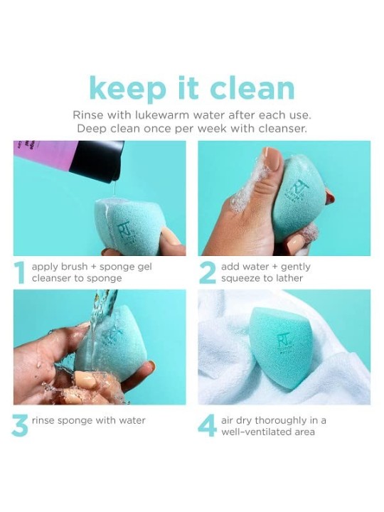 Real Techniques Spugnetta per carnagione Chroma Miracle donna