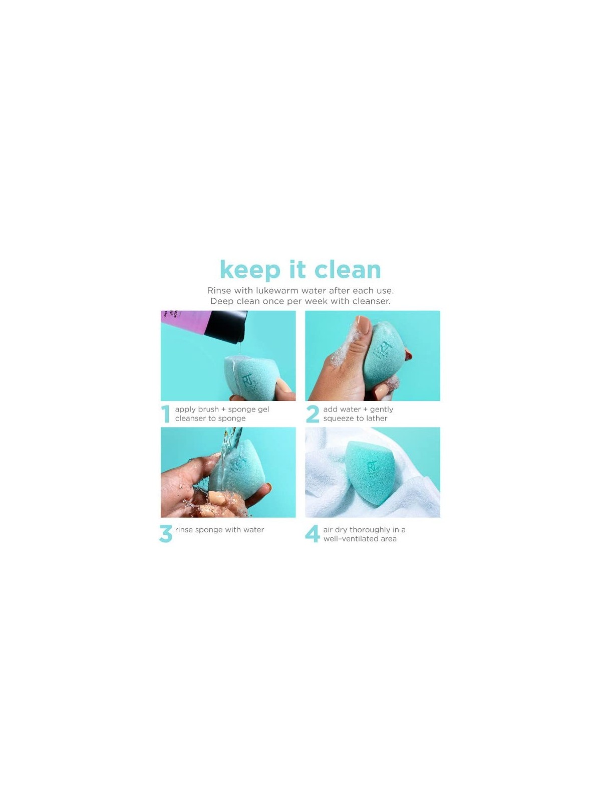 Real Techniques Spugnetta per carnagione Chroma Miracle donna