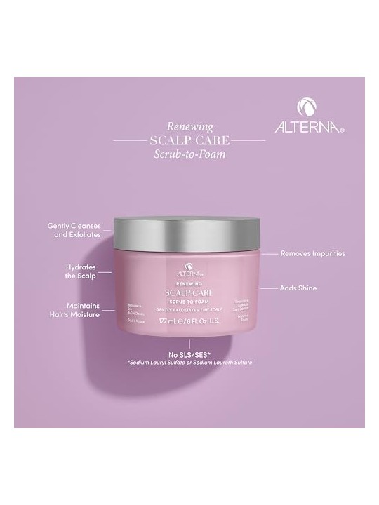 Alterna Trattamento Esfoliante per il Cuoio Capelluto Senza Parabeni 177ml donna