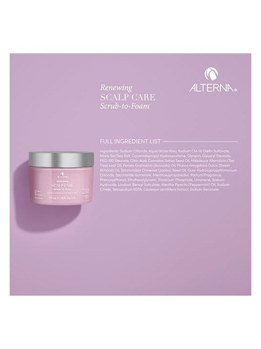 Alterna Trattamento Esfoliante per il Cuoio Capelluto Senza Parabeni 177ml donna