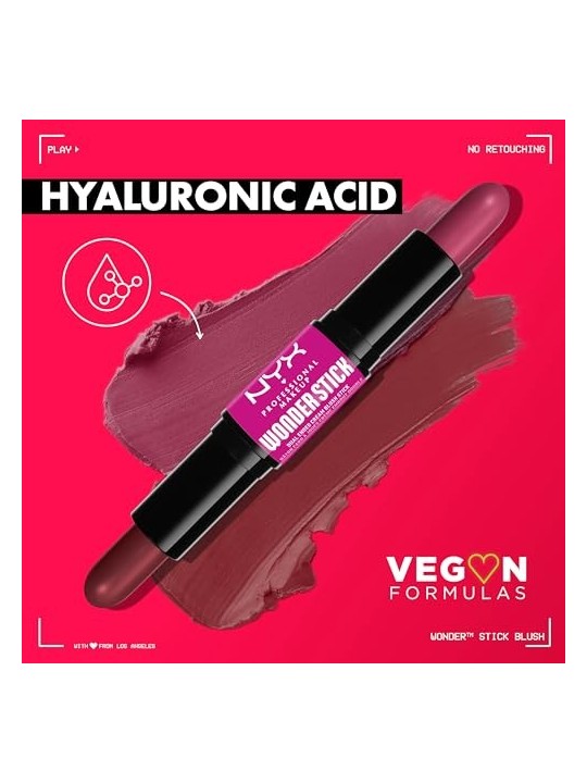 Nyx Professional Make Up WONDER STICK BLUSH corallo e pesca profonda 4 gr donna