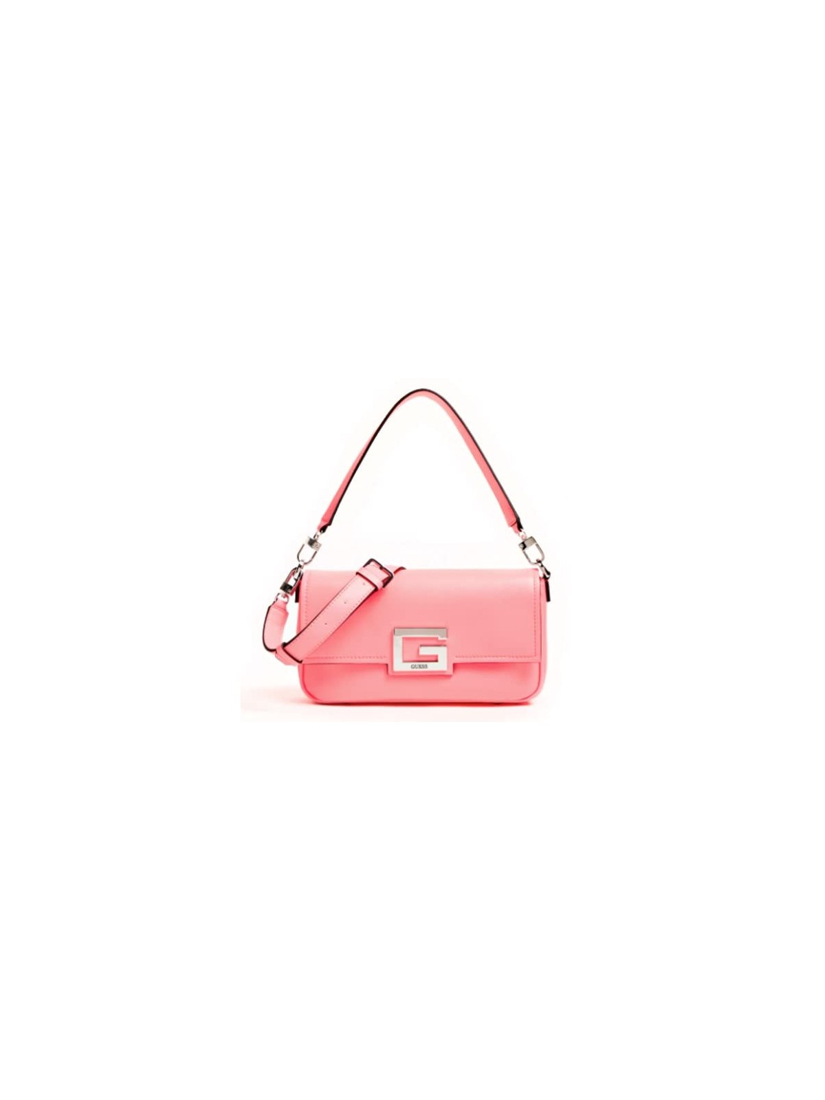 Guess Brightside Poliuretano Logo 4G Neon Rosa Donna