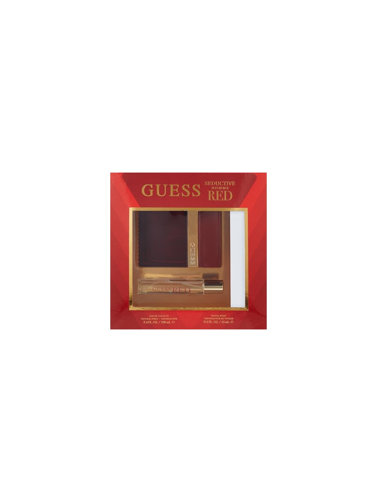 Guess Set Regalo Seductive Red Pour Homme Eau de Toilette 100 ml e Eau de Toilette 15 ml Uomo 100ml