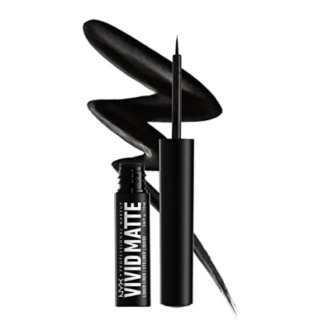 Eyeliner liquido Nyx Professional Make Up VIVID MATTE nero 2ml