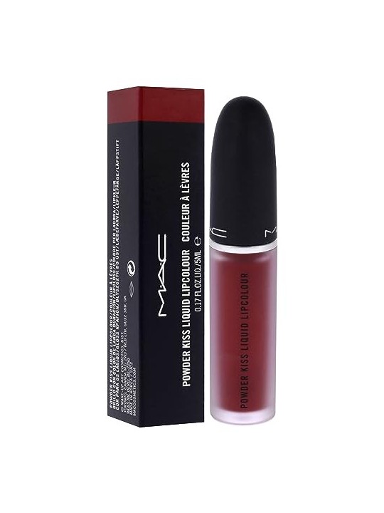 MAC Powder Kiss Liquid Lipcolour 5ml Numero 975 Ruby Boo