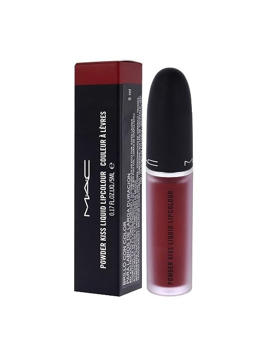 MAC Powder Kiss Liquid Lipcolour 5ml Numero 975 Ruby Boo