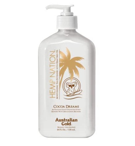 Australian Gold HEMP NATION COCOA idratante prolungatore abbronzatura 535ml unisex