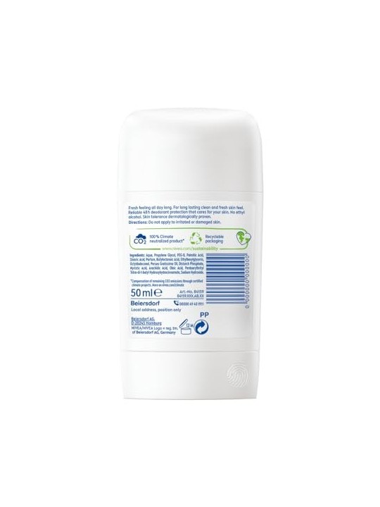 NIVEA Fresh Deodorante stick naturale 50ml