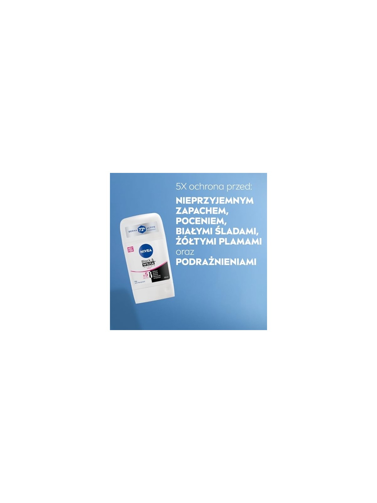 NIVEA BlackWhite Invisible Stick antitraspirante trasparente 50ml