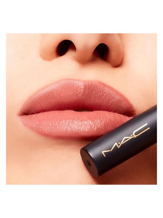 MAC Powder Kiss Velvet Blur Slim Stick Lipstick Rossetto idratante 2 g donna 892 Over The Taupe