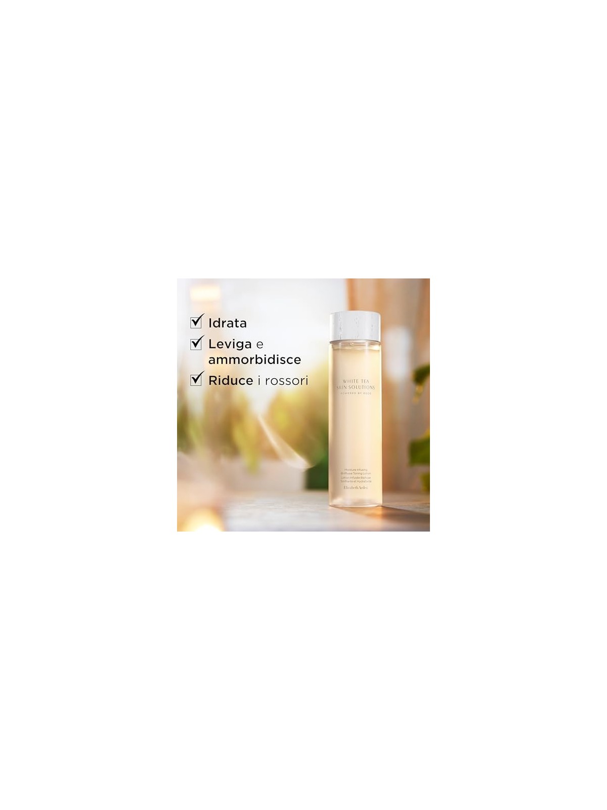 Elizabeth Arden Tonico per la pelle White Tea Skin Solutions Moisture Infusing Bi-Phase Toning Lotion 200ml donna Elizabeth Arde