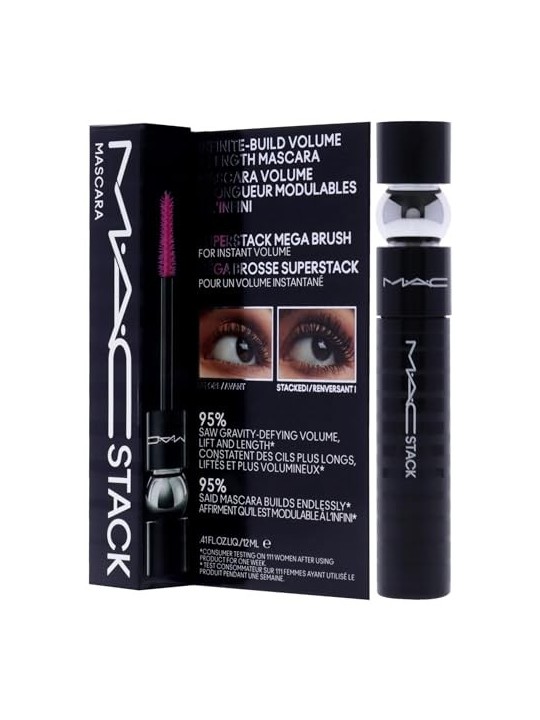 MAC Stack Macro Mascara donna 12ml Black