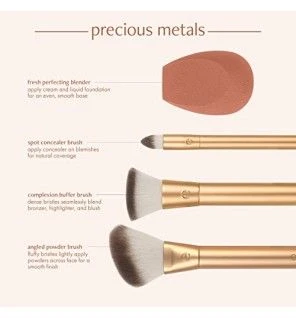 Set pennelli viso EcoTools Miscela metalli preziosi