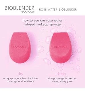 EcoTools Spugnetta per il trucco all'acqua di rose Bioblender donna 1 unit